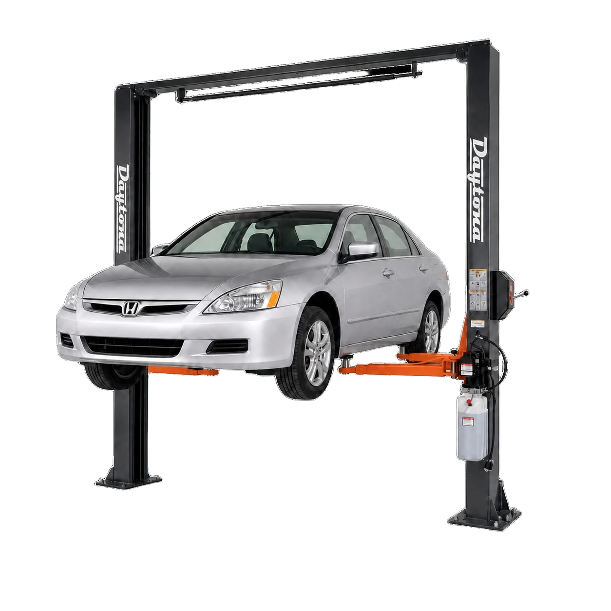 Daytona 2-post automotive lift in a professional shop