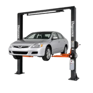 Daytona 2-post automotive lift in a professional shop